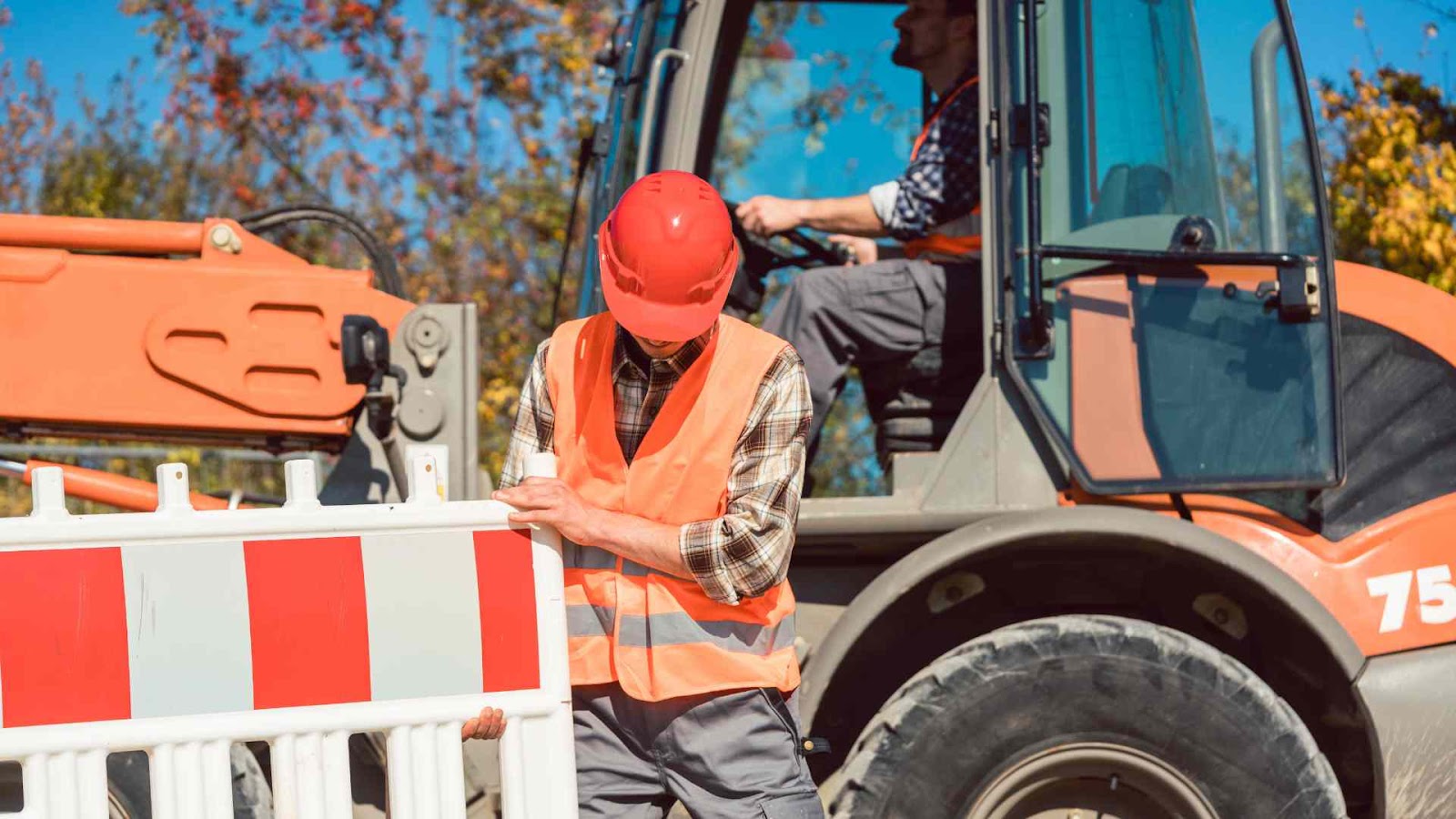 Setting up on a new construction site